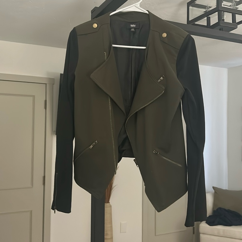 Green and black jacket